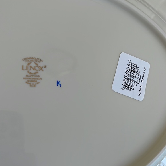 Lenox China Maywood Platinum 16 in Oval Platter Pattern Code: L MAYWO New in box - Picture 3 of 4